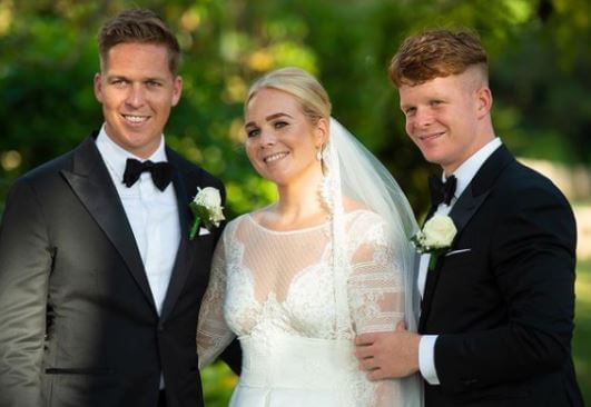 Tim Koeman with his sister Debbie and brother Ronald Jr.